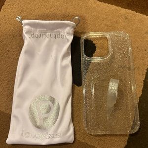 Clear-sparkly loopy case